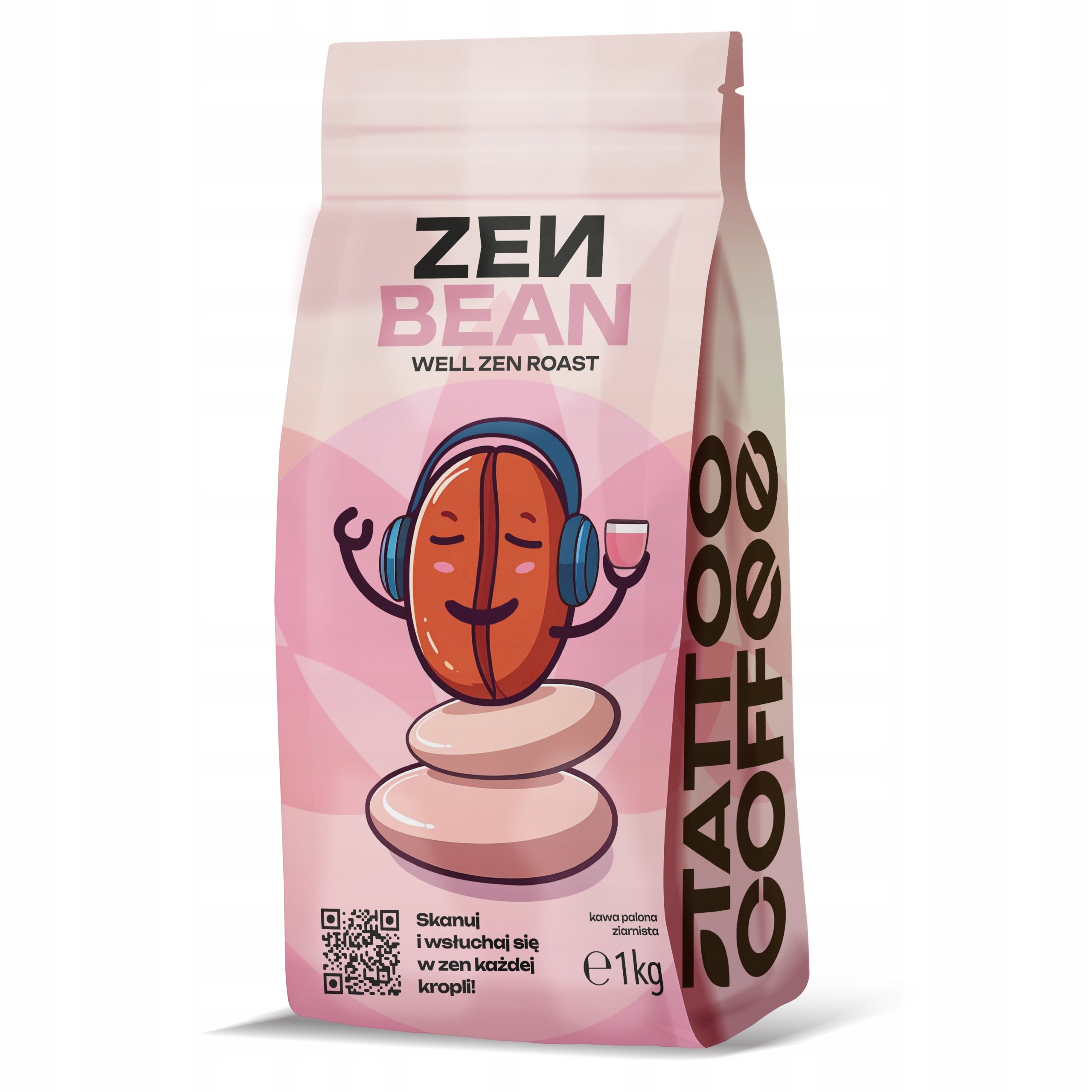 Kawa ziarnista Tattoo Coffee Zen Bean, blend do ekspresu, 1 kg