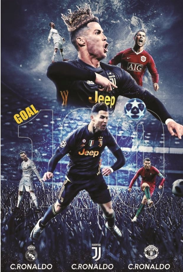 PUZZLE Cristiano Ronaldo Real Madryt A3 252 el z Nadrukiem + IMIĘ Pudełko