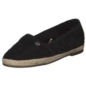 Espadryle damskie - TOM TAILOR Damskie espadryle 6992013, czarny - Czarny Black 00001-42 EU - miniaturka - grafika 1