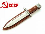 CCCP C.F.L Wysokiej Jakości Nóż/Bagnet&nbsp dł 26cm.) AK-47 + Skórzany