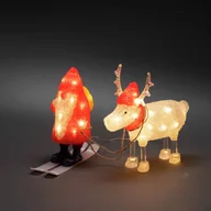 Ozdoby bożonarodzeniowe - Konstsmide Christmas Lampka dekoracyjna LED Mikołaj i renifer IP44 - miniaturka - grafika 1