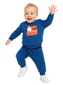 Bluzy i sweterki niemowlęce - Denokids 2-częściowy zestaw "Fire Hall" w kolorze niebieskim - miniaturka - grafika 1