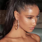 Inne - Przesadne Podwójne Kółko Kolczyki Koła Żelazo Biżuteria Platerowana 18-karatowym Złotem Elegancki Seksowny Styl Modne Kobiece Kolczyki Imprezowe - miniaturka - grafika 1