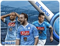 Podkładki pod mysz - PODKŁADKA POD MYSZKĘ SSC NAPOLI Z IMIENIEM 23x19CM DO LAPTOPA - miniaturka - grafika 1