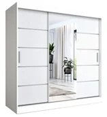 Szafy - Szafa przesuwna 200 cm biały mat B9-W05 - miniaturka - grafika 1