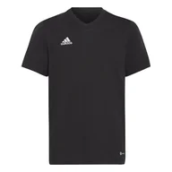 Piłka nożna - Dziecięca Koszulka z krótkim rękawem ADIDAS ENT22 TEE Y HC0443 – Czarny - miniaturka - grafika 1