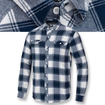 Męska Koszula flanelowa Pitbull Klasyczna Koszula w kratę Mitchell