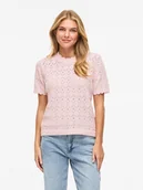 Swetry damskie - Vila Sweter "Vilowen" w kolorze jasnoróżowym - miniaturka - grafika 1