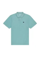 Koszulki męskie - KOSZULKA POLO MĘSKA WRANGLER 112362834 REFINED POLO SHIRT TEAL XXL - miniaturka - grafika 1