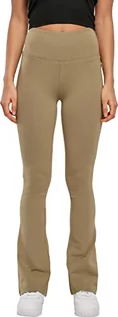 Spodnie damskie - Urban Classics Damskie spodnie do jogi z organicznego dżerseju ze stretchem, Khaki, XL - grafika 1