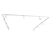 Lampy sufitowe - QAZQA Nowoczesny system szynowy 1-fazowy z 10 punktami w kolorze białym - Jeana - miniaturka - grafika 1