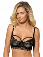 Biustonosze - RÓŻA Kena Biustonosz miękki z paskami i odpinaną koronką r. 85C - miniaturka - grafika 1