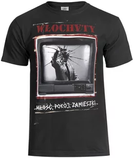 koszulka WŁOCHATY - MIŁOŚĆ, POKÓJ, ZAMIESZKI-XS - Koszulki męskie - miniaturka - grafika 1
