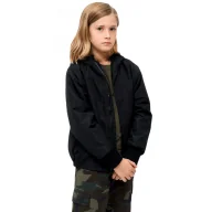 Odzież taktyczna i umundurowanie - Kurtka dziecięca BRANDIT Windbreaker Frontzip - Czarna - miniaturka - grafika 1