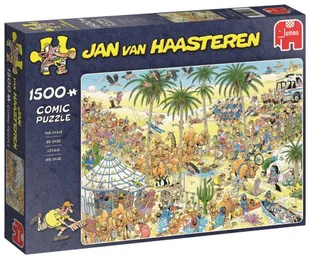 Jumbo Spiele 19059 - Jan Van Haasteren - Oase 1500 części - Puzzle - miniaturka - grafika 1
