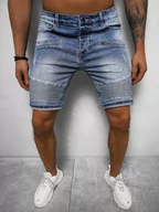 Spodenki męskie - Spodenki męskie jeansowe niebieskie OZONEE NB/MP0033B - Ozonee - miniaturka - grafika 1