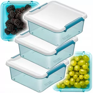ORPLAST SP. Z O.O. SP. K. Pojemnik Do Żywności Arctic Line Set 3x0,85l Kwadratowy 3811 AUR000342 - Pojemniki kuchenne - miniaturka - grafika 3
