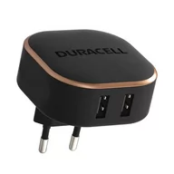 Ładowarki do telefonów - Ładowarka sieciowa Duracell USB 3.4A 17W (czarna) - miniaturka - grafika 1