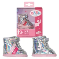 Akcesoria dla lalek - Baby Born Srebrne Tenisówki Buty Buciki Dla Lalki - miniaturka - grafika 1