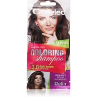 Farby do włosów i szampony koloryzujące - DELIA Cosmetics Cameleo Szampon koloryzujący 3.0 ciemny brąz - miniaturka - grafika 1