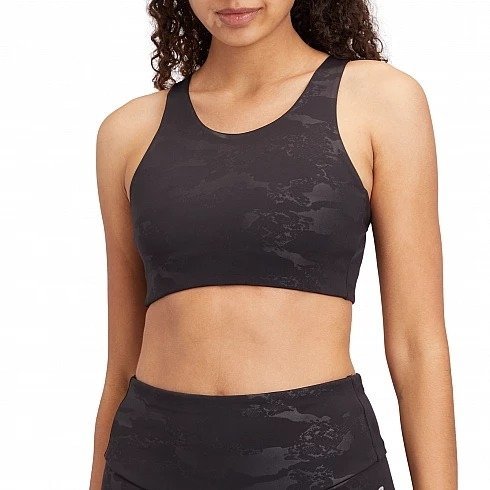 ENERGETICS CZARNY SPORTOWY BIUSTONOSZ Z GŁADKIM WZOREM 38 6BA