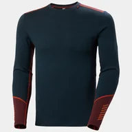 Pozostała odzież narciarska - Koszulka Termoaktywna Helly Hansen Lifa Merino Midweight Crew Midnight - XXL - miniaturka - grafika 1