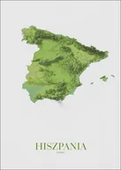 Plakaty - Hiszpania, mapa - plakat 70x100 cm - miniaturka - grafika 1