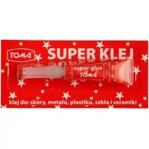 Toma Klej uniwersalny SUPER cyjanoakrylanowy, tubka 2g, przezroczysty 465 [opakowanie=12] AA275REY - Przybory szkolne - miniaturka - grafika 1