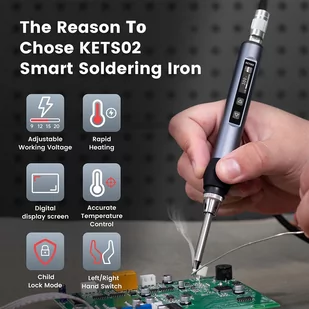 KAIWEETS KETS02 Smart Digital Soldering Iron Kit - Multimetry - miniaturka - grafika 4