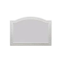 Lustra - STYLOWE LUSTRO W DREWNIANEJ RZEŹBIONEJ RAMIE KOLOR BIEL ANTYCZNA 152046  / POLOMEBLE - miniaturka - grafika 1