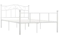 Łóżka - Białe minimalistyczne łóżko z metalu 140x200 cm P9-D84 - miniaturka - grafika 1