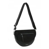 Torebki damskie - Elegancka Listonoszka Torebka Damska Czarna LUIGISANTO HS0506-2 Black - miniaturka - grafika 1