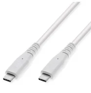Kable USB - VALUE Kabel kompatybilny z USB 3.2 Gen 2, PD Power Delivery 60W, C-C, M/M, biały, 5 m - miniaturka - grafika 1