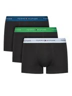 Majtki męskie - Tommy Hilfiger Komplet 3 par bokserek UM0UM02763 Czarny - miniaturka - grafika 1