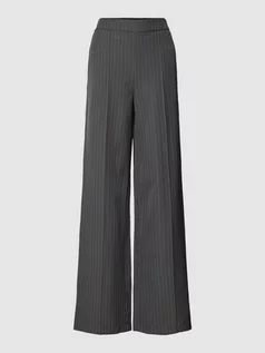 Spodnie damskie - Spodnie materiałowe ze wzorem w paski model ‘BOSSY’ - grafika 1