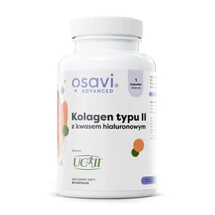 Osavi Advanced Kolagen Typu II z Kwasem Hialuronowym, 60 kapsułek - Włosy, skóra, paznokcie - miniaturka - grafika 1
