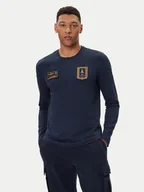 Koszulki męskie - Aeronautica Militare Longsleeve 252TS2488UJ00710 Granatowy Regular Fit - miniaturka - grafika 1