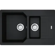 Zlewozmywaki - Franke Urban UBG 651-78 GSC Zlewozmywak granitowy półtorakomorowy 78x50 cm onyx 114.0687.296 - miniaturka - grafika 1
