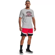 Spodnie sportowe męskie - Męskie spodenki do koszykówki Under Armour UA Heatwave Hoops Short - czerwone - UNDER ARMOUR - miniaturka - grafika 1