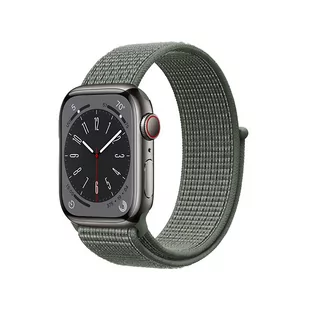 Crong Nylon - Pasek sportowy do Apple Watch 42/44/45/49 mm (Military Green) - Akcesoria do smartwatchy - miniaturka - grafika 1