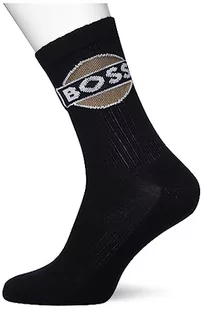 BOSS Męskie QS Rib Badge CC Short Socks, czarne, 39-42, czarny, 42 EU - Skarpetki męskie - miniaturka - grafika 1