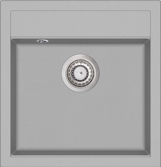 Aquasanita Zlewozmywak Dirbtinio granito virtuvinė plautuvė Tesa SQT100, 220 Argent SQT100-220W