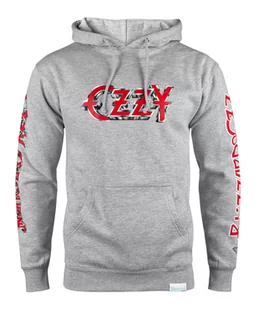 bluza OZZY OSBOURNE - BLIZZARD OF OZZ, kangurka z kapturem szara-M - Bluzy męskie - miniaturka - grafika 1