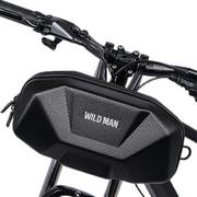 Sakwy rowerowe - Torba na ramę roweru WILDMAN X9 uchwyt rowerowy czarna/black - miniaturka - grafika 1