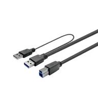 Kable USB - Vivolink USB 3.0 AKTYWNY KABEL A MĘSKI - B MĘSKI 5m - miniaturka - grafika 1