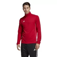 Bluzy sportowe męskie - Adidas, Bluza męska, CORE 18 TR Top, czerwony, rozmiar L - miniaturka - grafika 1