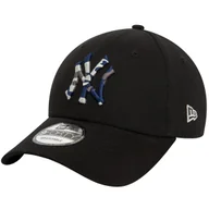 Czapki i chusty sportowe męskie - New Era League Essentials 940 New York Yankees Cap 60435189, Mężczyzna, Czapka z daszkiem, Czarny - miniaturka - grafika 1