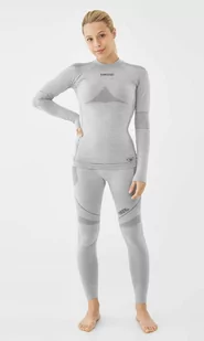 Komplet bielizny termoaktywnej damskiej z wełny merino Viking Lava Primaloft 0200 jasnoszary - XXL - Pozostała odzież narciarska - miniaturka - grafika 1
