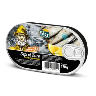 Szprot Karo w Oleju 170 g Kier - Zdrowa żywność - miniaturka - grafika 1