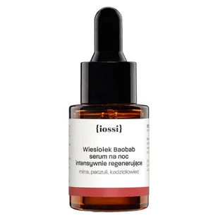 iossi Wiesiołek Baobab Serum na noc intensywnie regenerujące Mirra, paczuli, kadzidłowiec 10 ml - Serum do twarzy - miniaturka - grafika 1